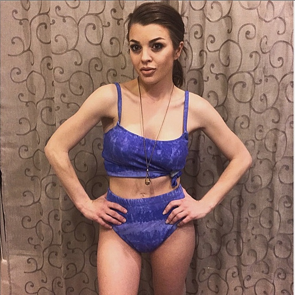 Vintage high waist swimsuit